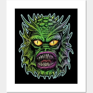Swamp Creature Frankenhorrors Vintage monster movie graphic Posters and Art